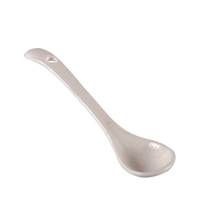 Cuchara de Porcelana Curva 11 cm